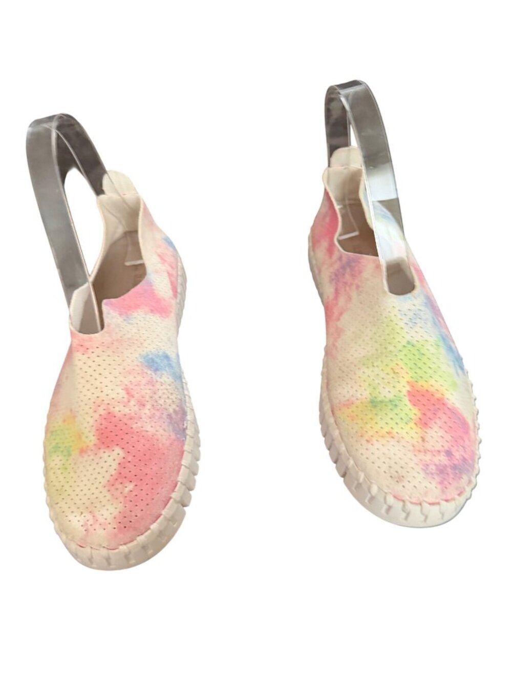 Ilse Jacobsen Tulip Womens Slip-On Shoes Size 36/6 Multicolor Tie-Dye Perforated - Picture 2 of 7
